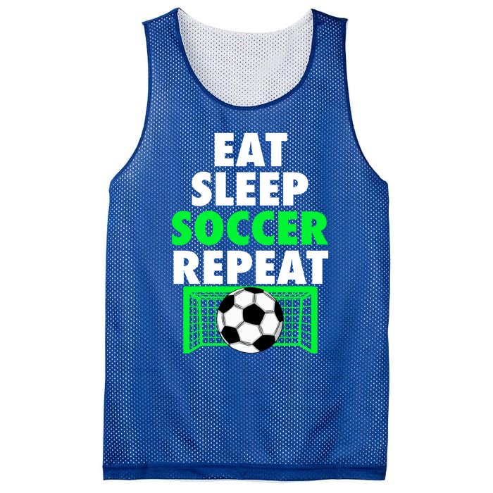 Eat Sleep Soccer Repeat Cool Soccer Lover Sport Player Tee Gift Mesh Reversible Basketball Jersey Tank