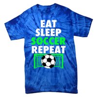 Eat Sleep Soccer Repeat Cool Soccer Lover Sport Player Tee Gift Tie-Dye T-Shirt