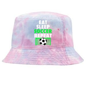 Eat Sleep Soccer Repeat Cool Soccer Lover Sport Player Tee Gift Tie-Dyed Bucket Hat