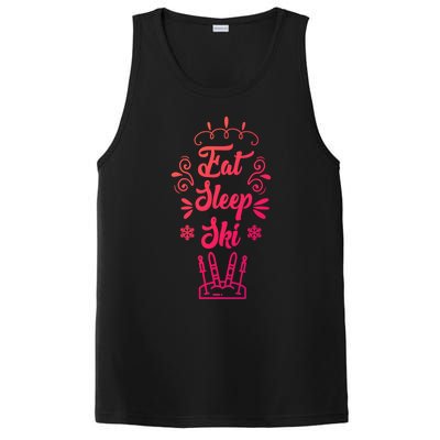 Eat Sleep Ski Skier Gift PosiCharge Competitor Tank