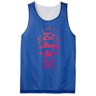 Eat Sleep Ski Skier Gift Mesh Reversible Basketball Jersey Tank