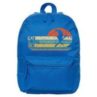 Eat Sleep Ski Lover Retiret Skiing For Skiers Gift 16 in Basic Backpack