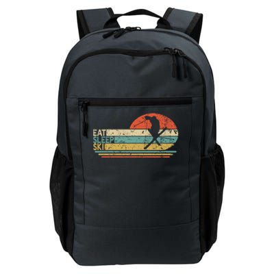 Eat Sleep Ski Lover Retiret Skiing For Skiers Gift Daily Commute Backpack