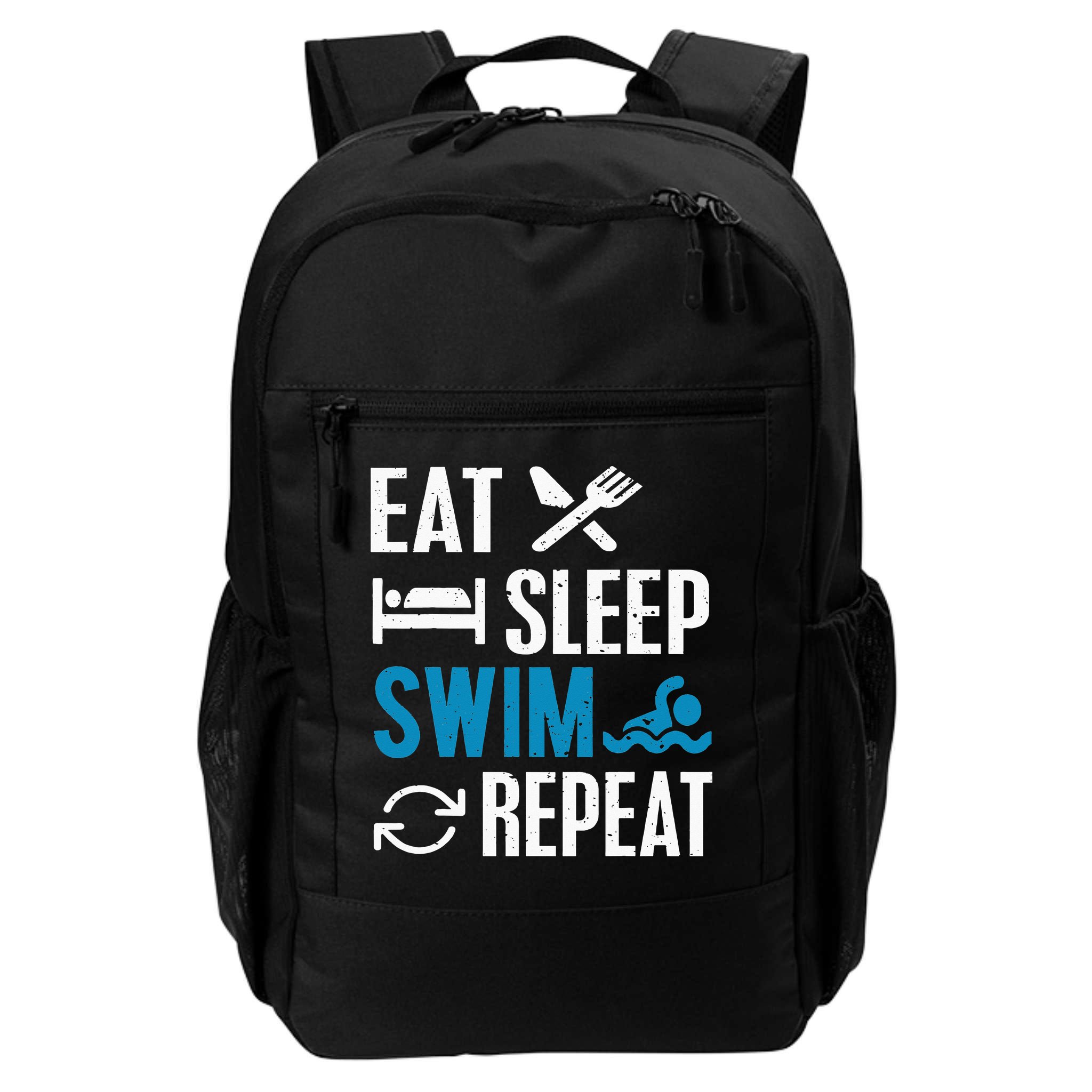 Eat Sleep Swim Repeat funny Swimming Lovers Backpack