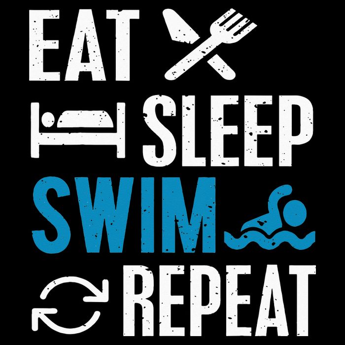 Eat Sleep Swim Repeat funny Swimming Lovers Backpack