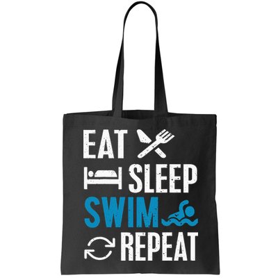 Eat Sleep Swim Repeat funny Swimming Lovers Bag