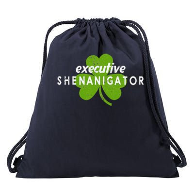 Executive Shenanigator St Patricks Day Drawstring Bag