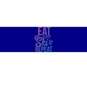 Eat Sleep Ski Repeat Motivational Gift Ace058b Great Gift Bumper Sticker