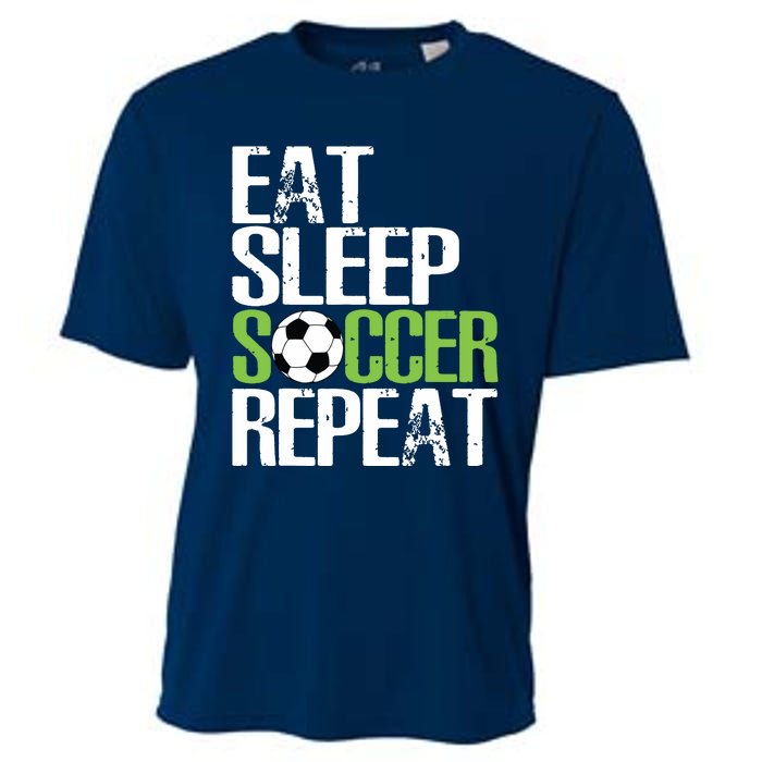 Eat Sleep Soccer Repeat Shirts Cool Sport Player Gift Cooling Performance Crew T-Shirt