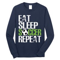 Eat Sleep Soccer Repeat Shirts Cool Sport Player Gift Long Sleeve Shirt