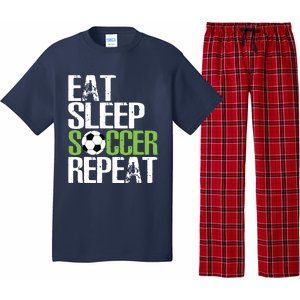 Eat Sleep Soccer Repeat Shirts Cool Sport Player Gift Pajama Set