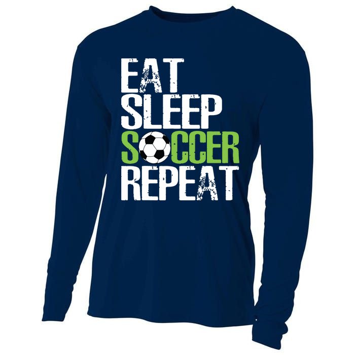 Eat Sleep Soccer Repeat Shirts Cool Sport Player Gift Cooling Performance Long Sleeve Crew