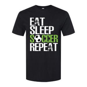 Eat Sleep Soccer Repeat Shirts Cool Sport Player Gift Softstyle CVC T-Shirt