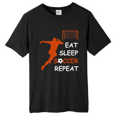 Eat Sleep Soccer Repeat funny Cool Sport Player Tall Fusion ChromaSoft Performance T-Shirt