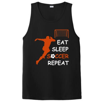 Eat Sleep Soccer Repeat funny Cool Sport Player PosiCharge Competitor Tank