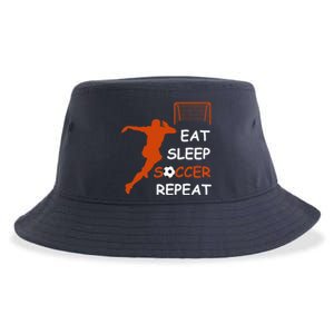 Eat Sleep Soccer Repeat funny Cool Sport Player Sustainable Bucket Hat