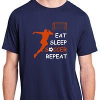 Eat Sleep Soccer Repeat funny Cool Sport Player Adult ChromaSoft Performance T-Shirt