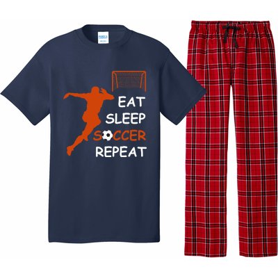 Eat Sleep Soccer Repeat funny Cool Sport Player Pajama Set