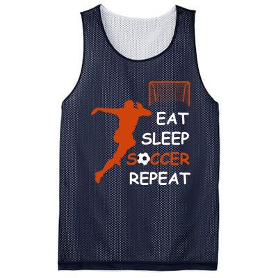 Eat Sleep Soccer Repeat funny Cool Sport Player Mesh Reversible Basketball Jersey Tank