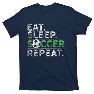 Eat Sleep Soccer Repeat Soccer Player Coach T-Shirt