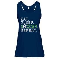 Eat Sleep Soccer Repeat Soccer Player Coach Ladies Essential Flowy Tank