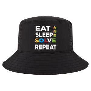 Eat Sleep Solve Repeat Rubik Game Funny Birthday Party Cute Gift Cool Comfort Performance Bucket Hat