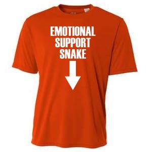 Emotional Support Snake Adult Humor Cooling Performance Crew T-Shirt