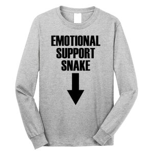 Emotional Support Snake Adult Humor Long Sleeve Shirt