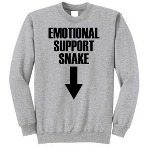 Emotional Support Snake Adult Humor Sweatshirt