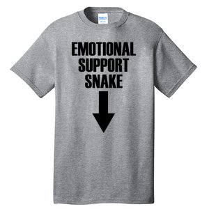 Emotional Support Snake Adult Humor Tall T-Shirt