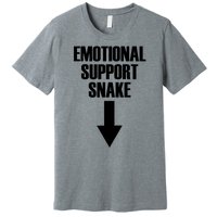 Emotional Support Snake Adult Humor Premium T-Shirt