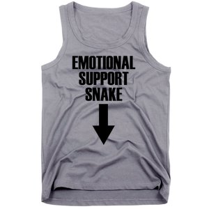 Emotional Support Snake Adult Humor Tank Top