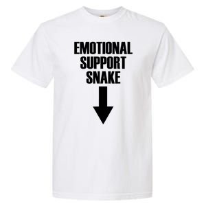 Emotional Support Snake Adult Humor Garment-Dyed Heavyweight T-Shirt