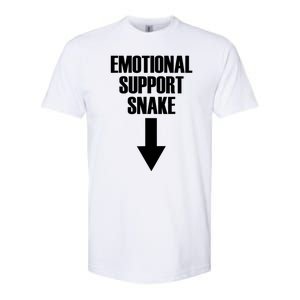 Emotional Support Snake Adult Humor Softstyle CVC T-Shirt