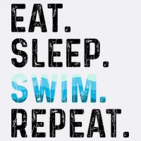 Eat Sleep Swim Repeat Funny Swimmer Swimming Player Graphic Gift Adult Drive Performance Visor