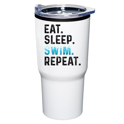 Eat Sleep Swim Repeat Funny Swimmer Swimming Player Graphic Gift Tumbler