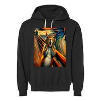Expressionist Scream Squirrel Lovers Artistic Squirrel Garment-Dyed Fleece Hoodie