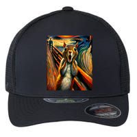 Expressionist Scream Squirrel Lovers Artistic Squirrel Flexfit Unipanel Trucker Cap