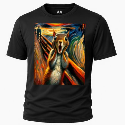 Expressionist Scream Squirrel Lovers Artistic Squirrel Performance Shirt