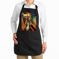 Expressionist Scream Squirrel Lovers Artistic Squirrel Apron