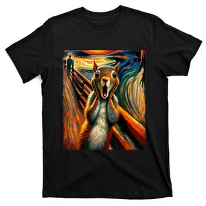 Expressionist Scream Squirrel Lovers Artistic Squirrel T-Shirt