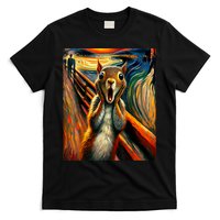Expressionist Scream Squirrel Lovers Artistic Squirrel T-Shirt