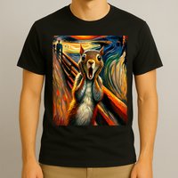Expressionist Scream Squirrel Lovers Artistic Squirrel T-Shirt