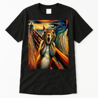 Expressionist Scream Squirrel Lovers Artistic Squirrel Tall T-Shirt