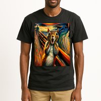 Expressionist Scream Squirrel Lovers Artistic Squirrel Tall T-Shirt