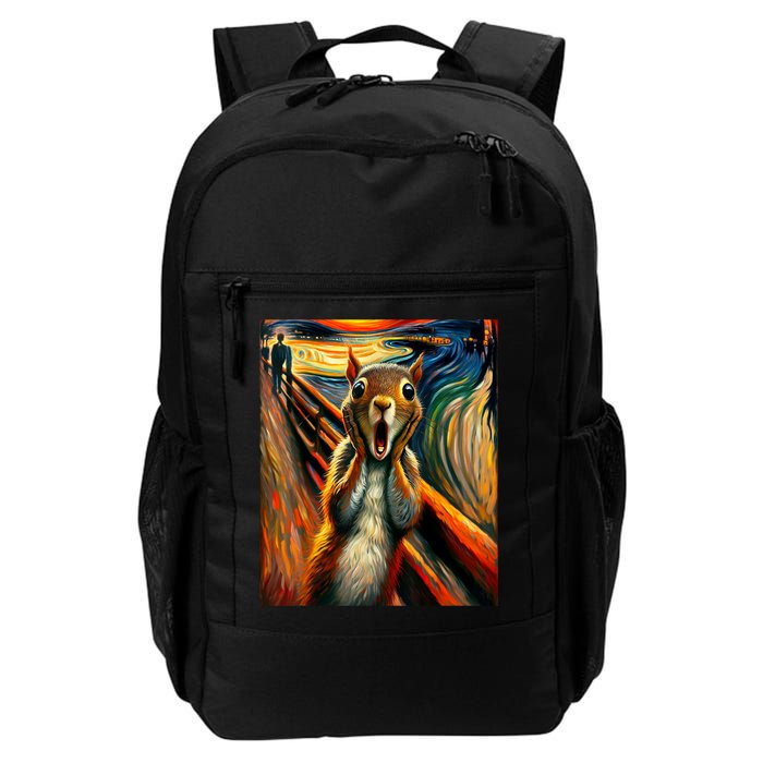 Expressionist Scream Squirrel Lovers Artistic Squirrel Backpack