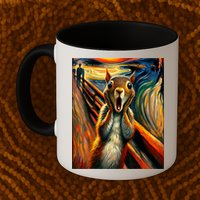 Expressionist Scream Squirrel Lovers Artistic Squirrel Mug