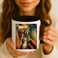 Expressionist Scream Squirrel Lovers Artistic Squirrel Mug