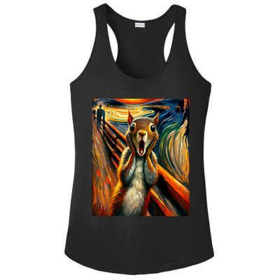 Expressionist Scream Squirrel Lovers Artistic Squirrel Ladies PosiCharge Competitor Racerback Tank