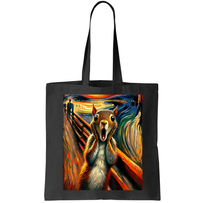 Expressionist Scream Squirrel Lovers Artistic Squirrel Bag
